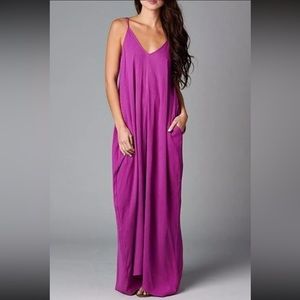Lovestitch Gauze Maxi Dress Pink